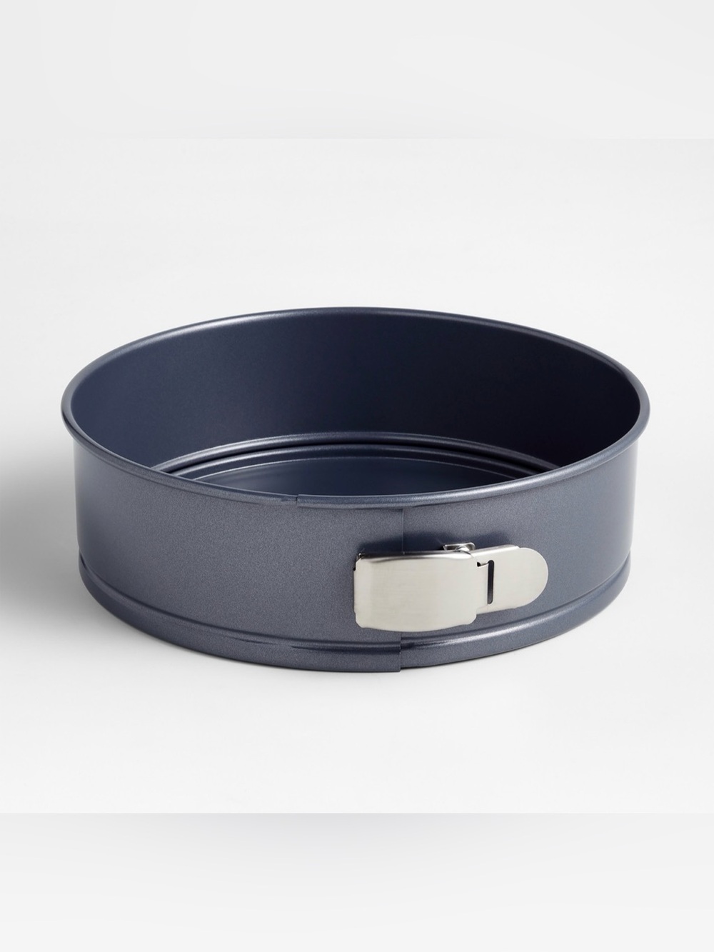 Crate & Barrel Slate Blue 9" Silicone Nonstick Springform Cheesecake/Cake Pan